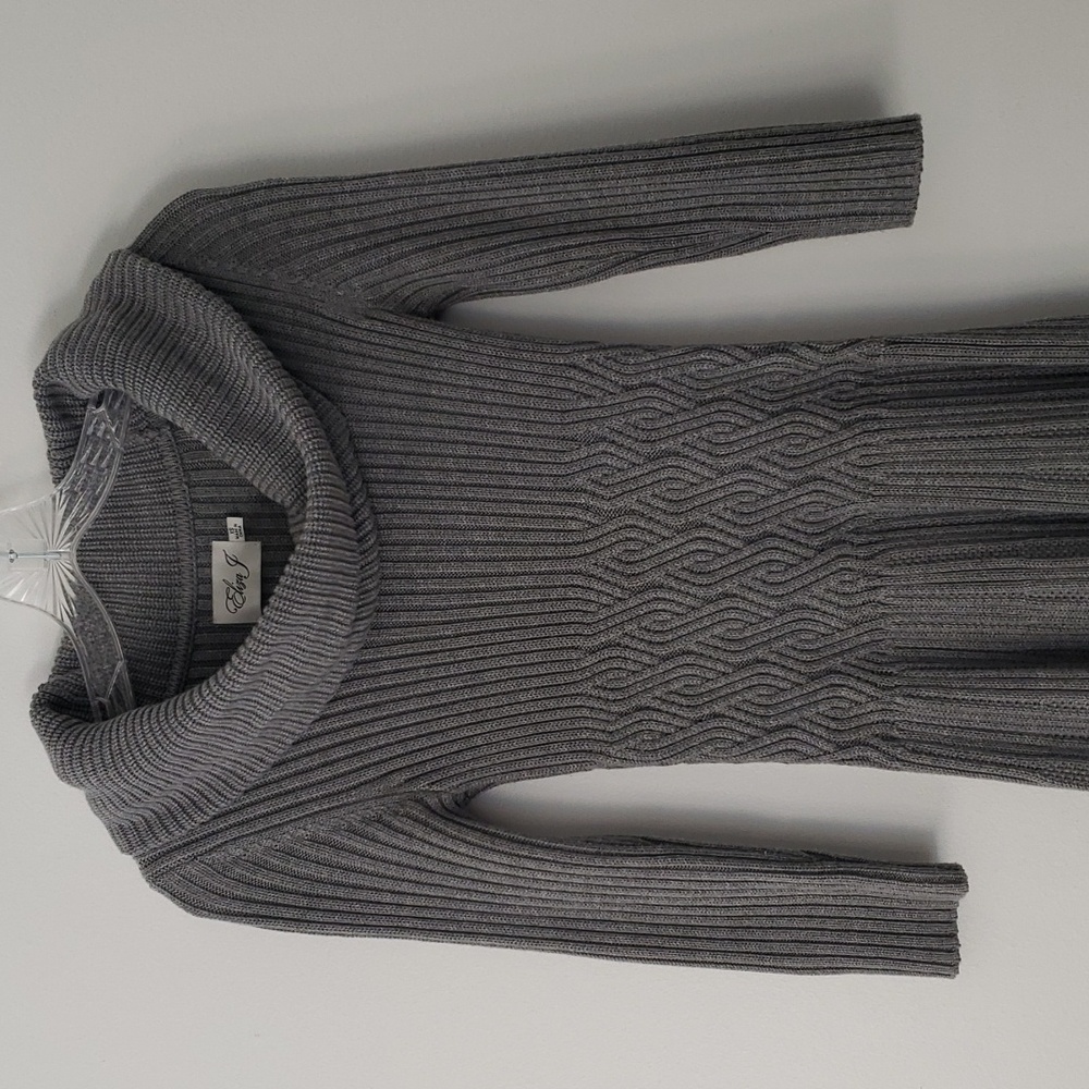 Eliza J sweater dress fit and flare cowl neck size xs - Picture 3 of 13